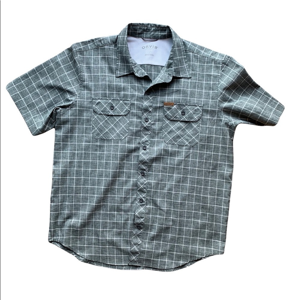 ORVIS Classic Collection Men's Button Up short sleeve collared shirt